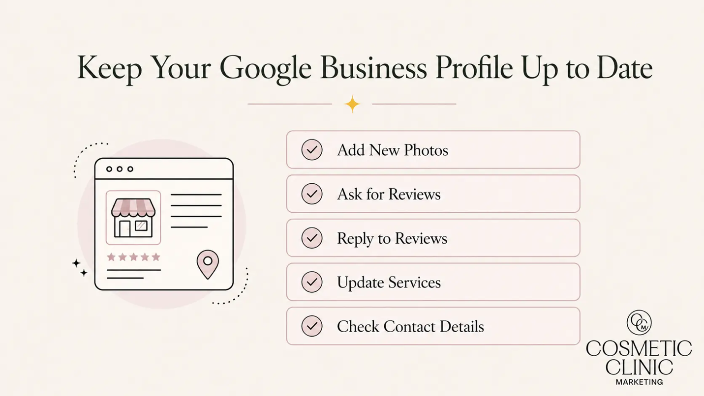 Optimize Google Business Profile for local med spa search visibility